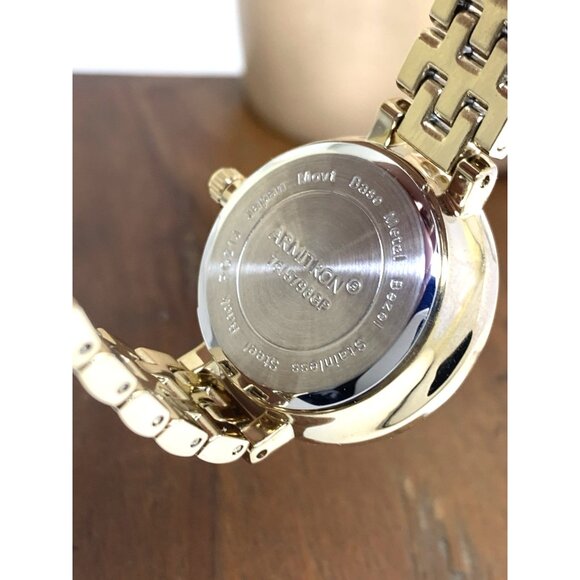 Armitron Women\'s Watch 75/5796GP Black Dial Quartz Gold Tone Steel Gemmed 28mm main image 10